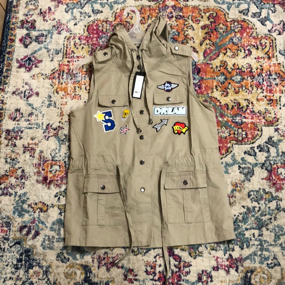 Romeo and Juliet Couture Tan Vest